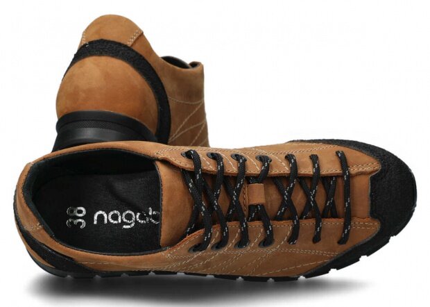 Trekové obuv NAGABA 121 hnedá crazy koža