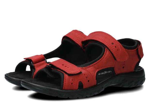 Dámske sandále NAGABA 264 červená campari koža
