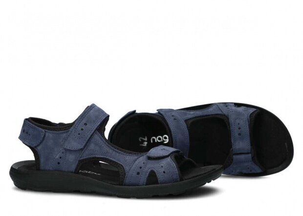 Pánske sandále NAGABA 265 modrá samuel koža