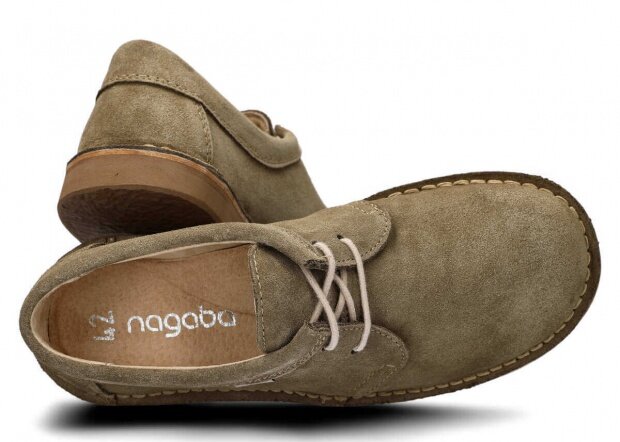 Pánske obuv NAGABA 077 olivová velúrové koža