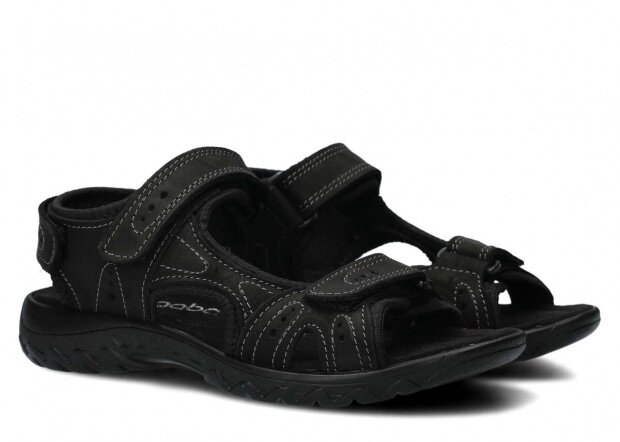 Dámske sandále NAGABA 264 čierna crazy koža