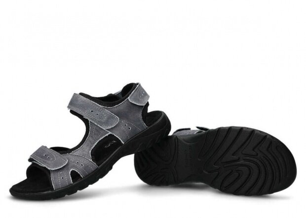 Dámske sandále NAGABA 264 sivá sportiv koža