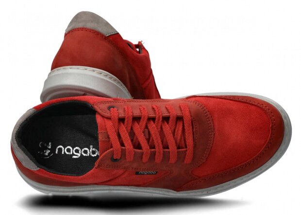 Pánske obuv NAGABA 438 červená velúrové koža