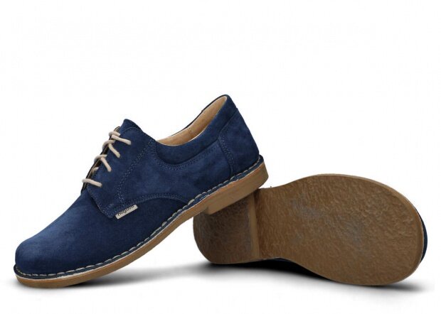 Pánske obuv NAGABA 001 modrá velúrové koža
