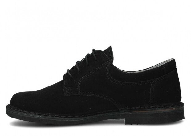 Pánske obuv NAGABA 001 čierna velúrové koža