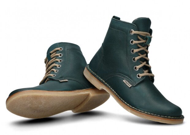 Topánky NAGABA 087 zelená rustic koža