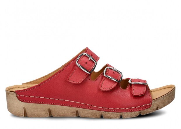Dámske sandále NAGABA 106 červená rustic koža