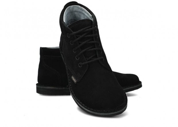 Topánky NAGABA 079 čierna velúrové koža