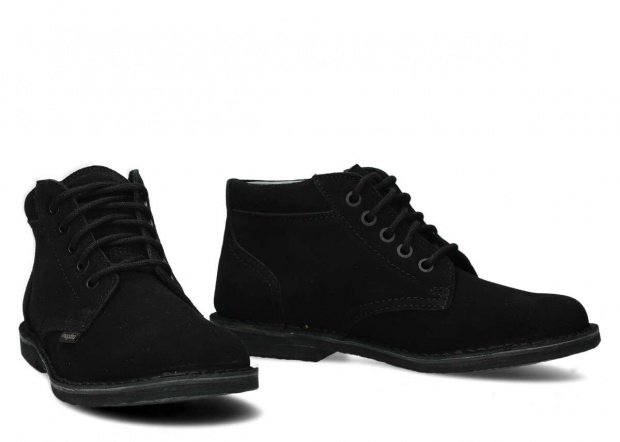 Topánky NAGABA 079 čierna velúrové koža