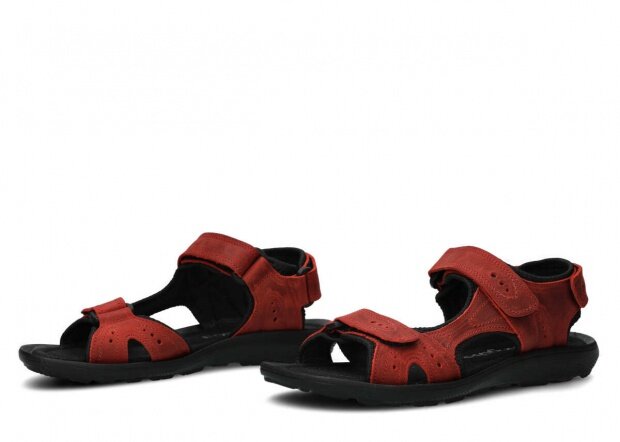 Pánske sandále NAGABA 265 červená crazy koža