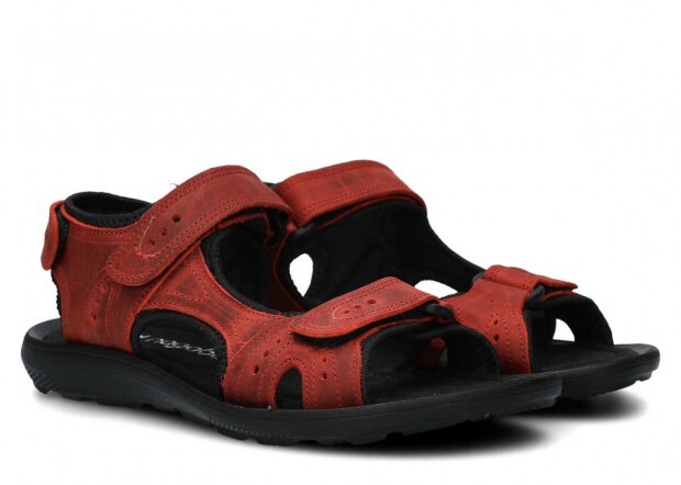 Pánske sandále NAGABA 265 červená crazy koža