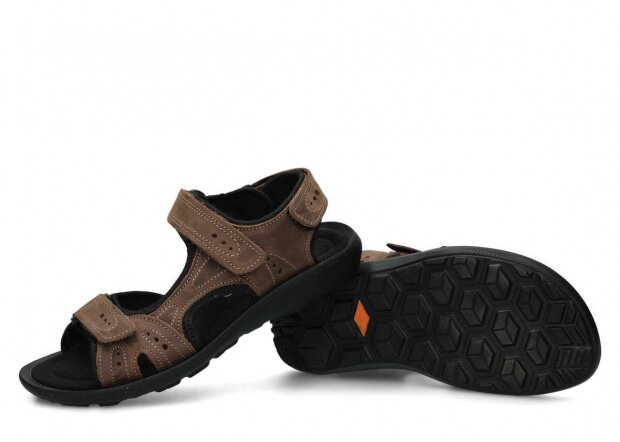 Pánske sandále NAGABA 265 olivová crazy koža