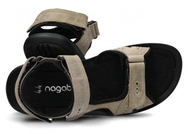 Pánske sandále NAGABA 265 krémová barka koža