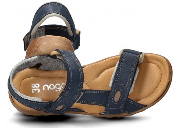 Dámske sandále NAGABA 168 modrá crazy koža