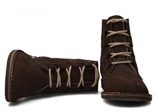 Pánske topánky NAGABA 188 hnedá velúrové koža