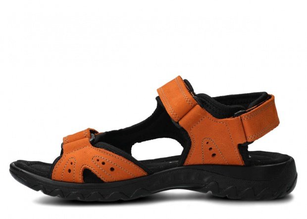 Dámske sandále NAGABA 264 oranžová campari koža