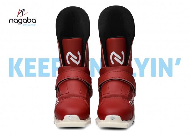 SKI JUMPING BOOTS- COMMERCIAL VERSION - RED