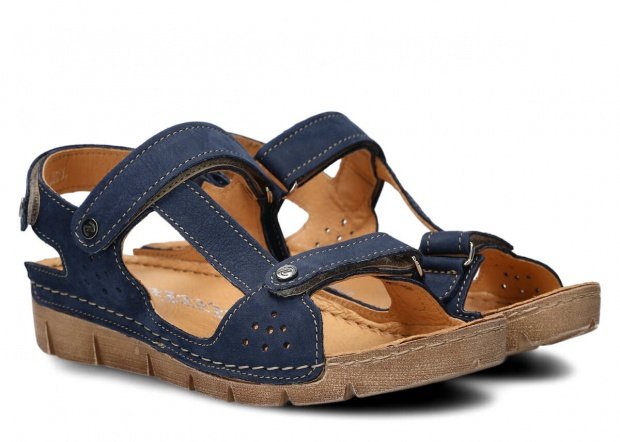 Dámske sandále NAGABA 306 modrá samuel koža