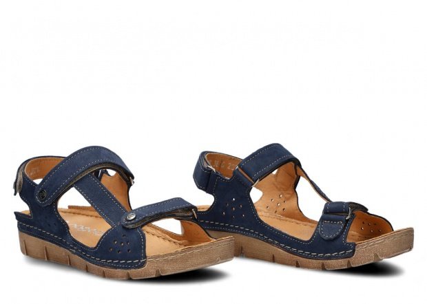 Dámske sandále NAGABA 306 modrá samuel koža