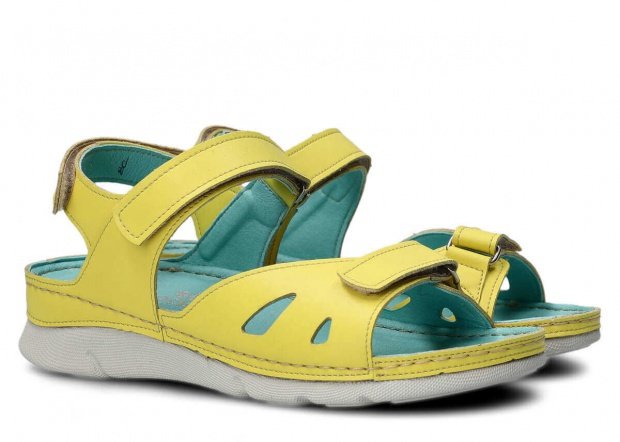 Dámske sandále NAGABA 102 žltá vegan