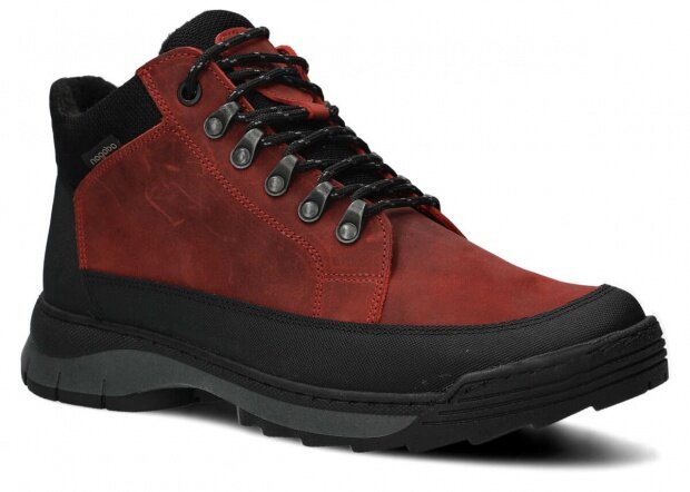 Pánske trekové topánky NAGABA 443 červená crazy koža