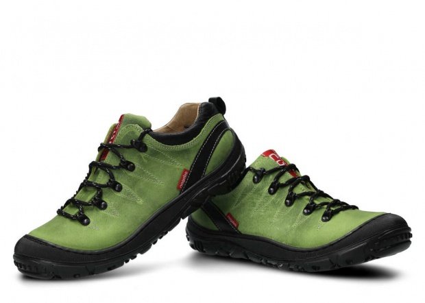 Trekové obuv NAGABA 241 svetlá zelená crazy koža