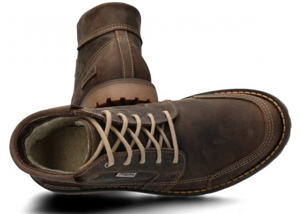 Pánske topánky NAGABA 416 olivová crazy koža