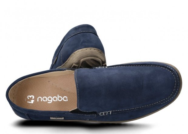 Pánske obuv NAGABA 420 modrá samuel koža