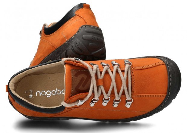 Pánske trekové obuv NAGABA 455 oranžová campari koža