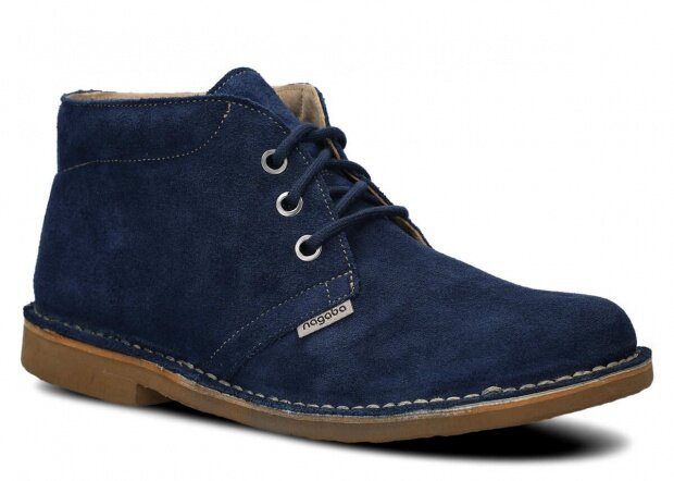 Pánske topánky NAGABA 075 modrá velúrové koža