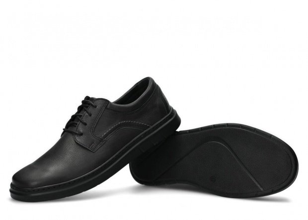 Pánske obuv NAGABA 440 čierna rustic koža