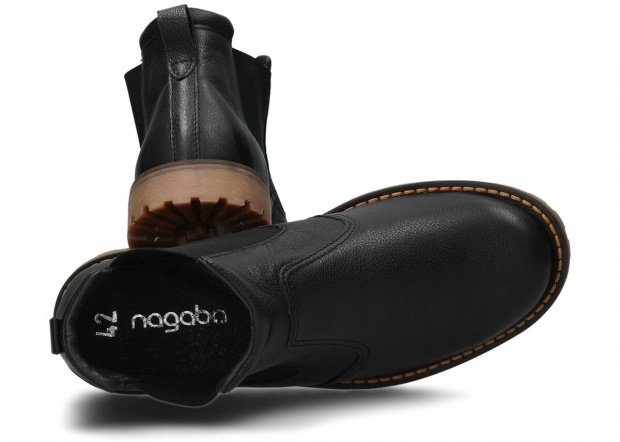Pánske topánky NAGABA 429 TLBE čierna rustic koža