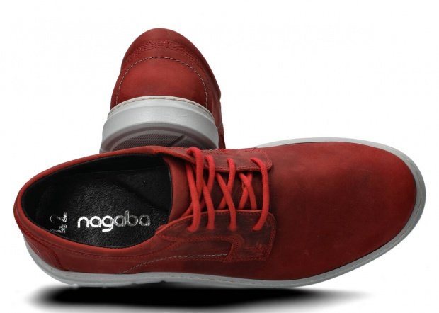 Pánske obuv NAGABA 440 červená crazy koža