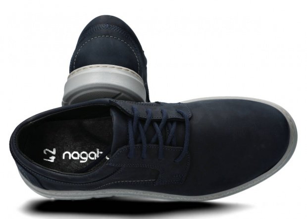 Pánske obuv NAGABA 440 modrá crazy koža