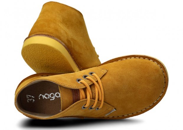 Topánky NAGABA 082 žltá velúrové koža