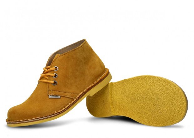 Topánky NAGABA 082 žltá velúrové koža