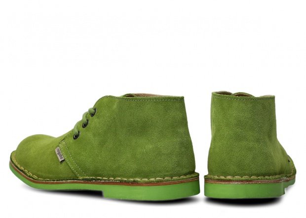 Topánky NAGABA 082 svetlá zelená velúrové koža