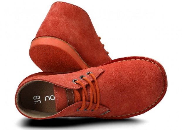 Topánky NAGABA 082 korálová velúrové koža