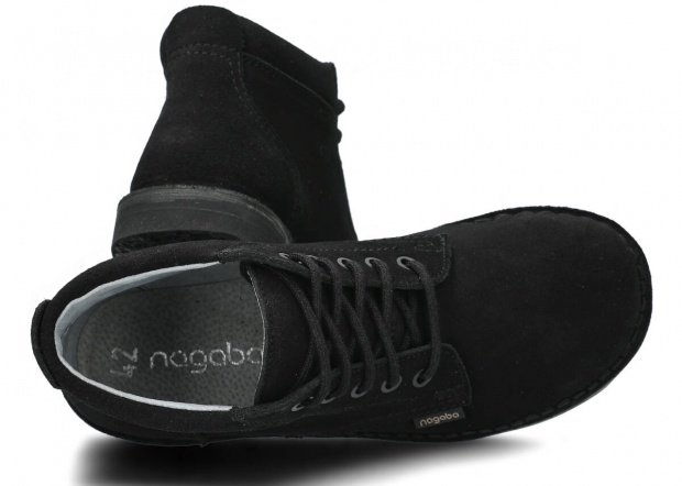 Pánske topánky NAGABA 076 čierna velúrové koža