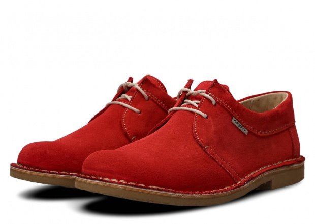 Pánske obuv NAGABA 077 červená velúrové koža
