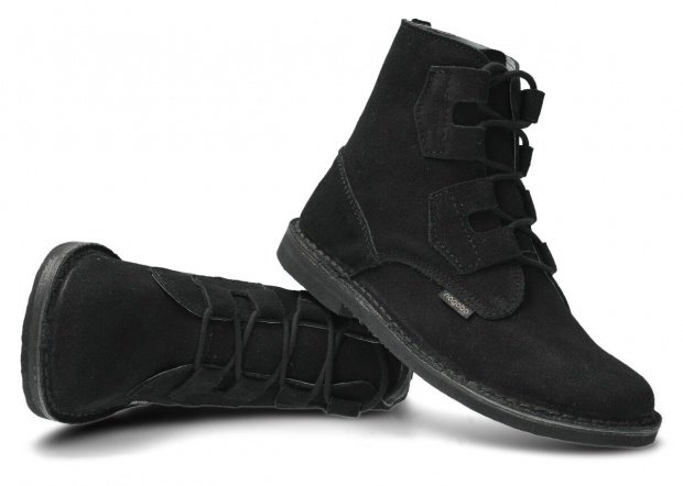 Pánske topánky NAGABA 188 čierna velúrové koža