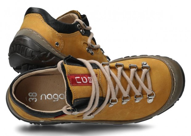 Trekové obuv NAGABA 054 žltá crazy koža