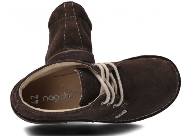 Pánske topánky NAGABA 075 hnedá velúrové koža