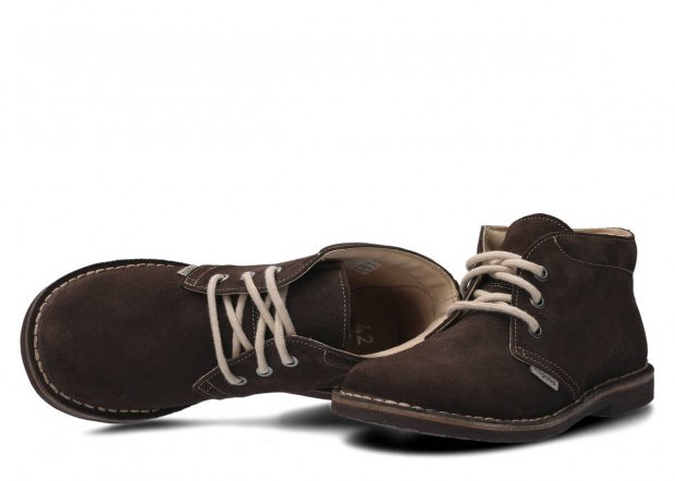 Topánky NAGABA 074 hnedá velúrové koža