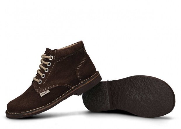 Pánske topánky NAGABA 076 hnedá velúrové koža
