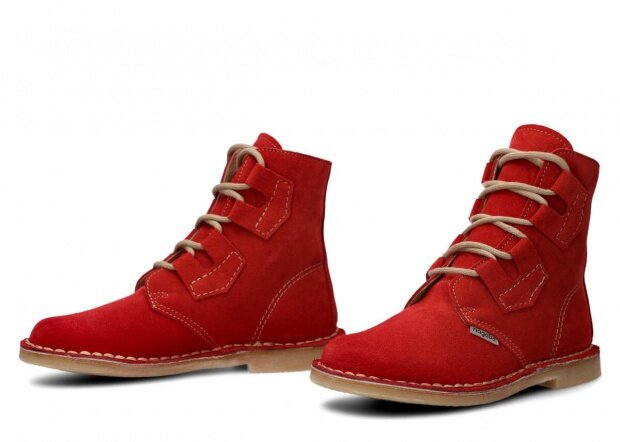 Pánske topánky NAGABA 188 červená velúrové koža