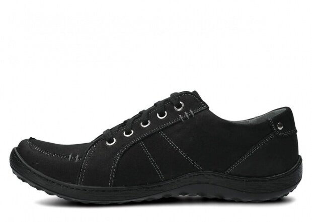 Pánske obuv NAGABA 406 čierna samuel koža