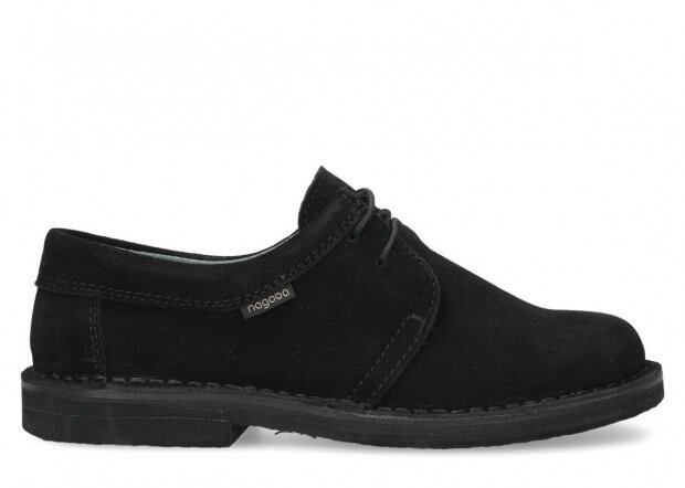 Pánske obuv NAGABA 077 čierna velúrové koža