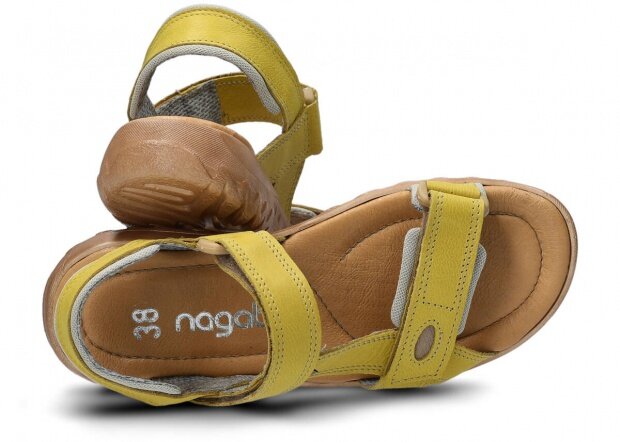 Dámske sandále NAGABA 168 žltá rustic koža