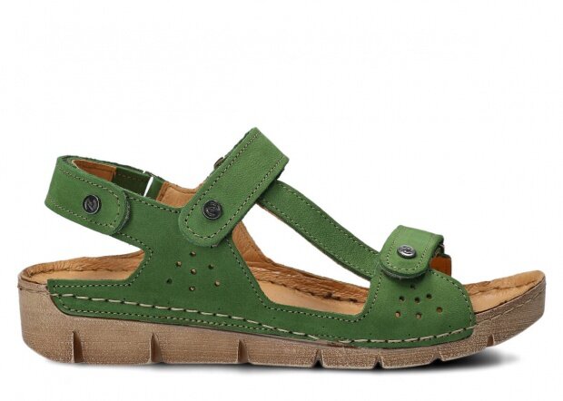 Dámske sandále NAGABA 306 zelená campari koža